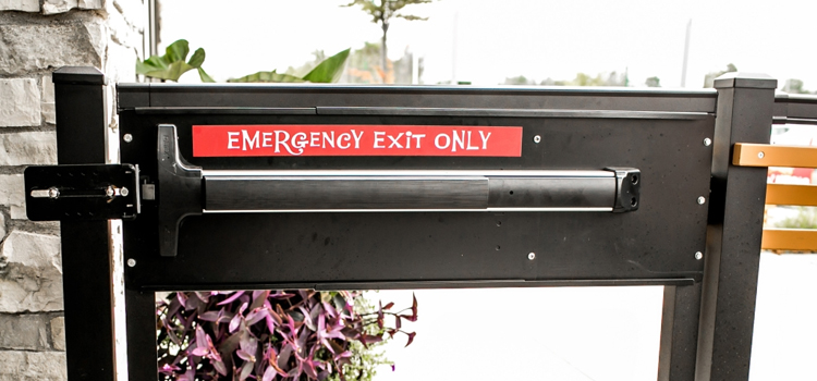 emergency push bar installation in Anaheim